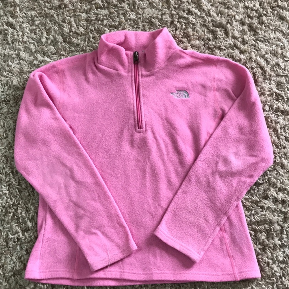 Girls North Face Quarter Zip fleece 14/16